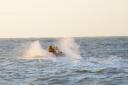 The Wells lifeboat was called out to a father and son who had got into trouble in the water.