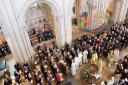 Easter Sunday at Norwich Cathedral Credit: Paul Hurst