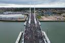 The £145m Gull Wing bridge opened in Lowestoft on Saturday, September 7. Picture: Suffolk County Council