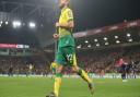 Teemu Pukki of Norwich celebrates the goal that wasn't during the Premier League match at Carrow Road, Norwich. Picture by Paul Chesterton/Focus Images Ltd +44 7904 64026728/12/2019