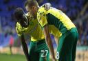 Alex Tettey speaks to Marco Stiepermann - this time after his run created the winning goal at Reading Picture: Paul Chesterton/Focus Images Ltd