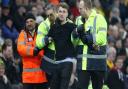 A Notts Forest fan invades the pitch and is ejected by stewards during the Sky Bet Championship match at Carrow Road, NorwichPicture by Paul Chesterton/Focus Images Ltd +44 7904 64026706/03/2018