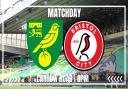 Norwich City face Bristol City at Carrow Road