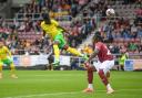 Jonathan Rowe opens the scoring for Norwich City against Northampton