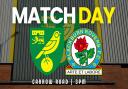 Norwich City host Blackburn Rovers at Carrow Road this afternoon.