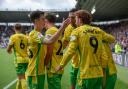 Norwich City players and fans were on form at Pride Park