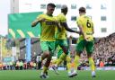 Marcelino Nunez celebrates opening the scoring