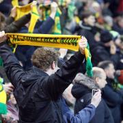 The Norwich fans before the Premier League match at Carrow Road, NorwichPicture by Paul Chesterton/Focus Images Ltd +44 7904 64026728/02/2020