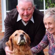 Former Norwich City boss Ken Brown with wife Elaine at their Norfolk home Photo by Simon Finlay.