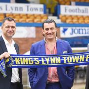 Under new management - Simon Clark , left, and Sam Gaughran have eben appointed by Linnets chairman, Stephen Cleeve to go one better than last season Picture: Ian Burt