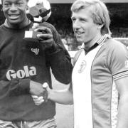 Justin Fashanu and Phil Boyer (Southampton). Photo: Archant