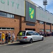 Norwich City fans paid tribute to Canaries legend Terry Allcock