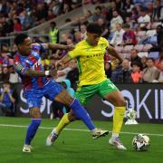 Ben Chrisene and Nathaniel Clyne compete for the ball