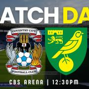 Norwich City face Coventry at the CBS Arena this lunchtime.