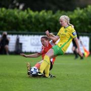 Lauren Hailes open the City scoring early in the first half