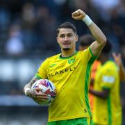 Borja Sainz starred with a hat trick in Norwich's last away game at Derby